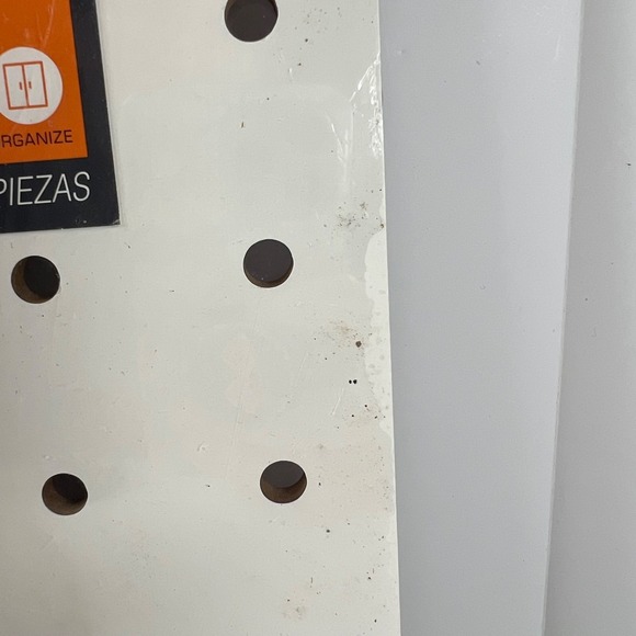 11" x 14" Equip Your Space White Pegboard With 10 Removable Gold Pegs Organize - Picture 16 of 16